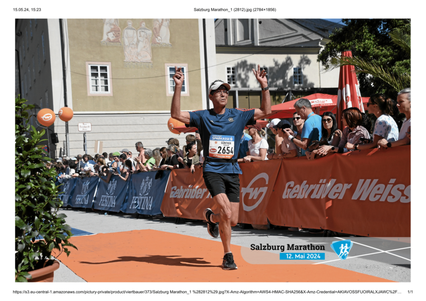 Salzburg Halbmarathon Pichler Günther